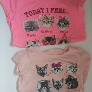 Girls Cat T-Shirts (2)